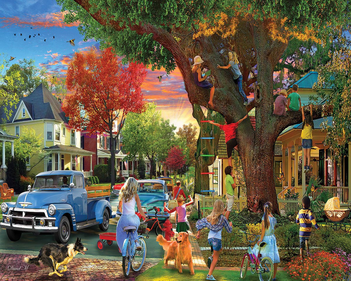 The Neighborhood (1908pz) - 1000 Piece Jigsaw Puzzle