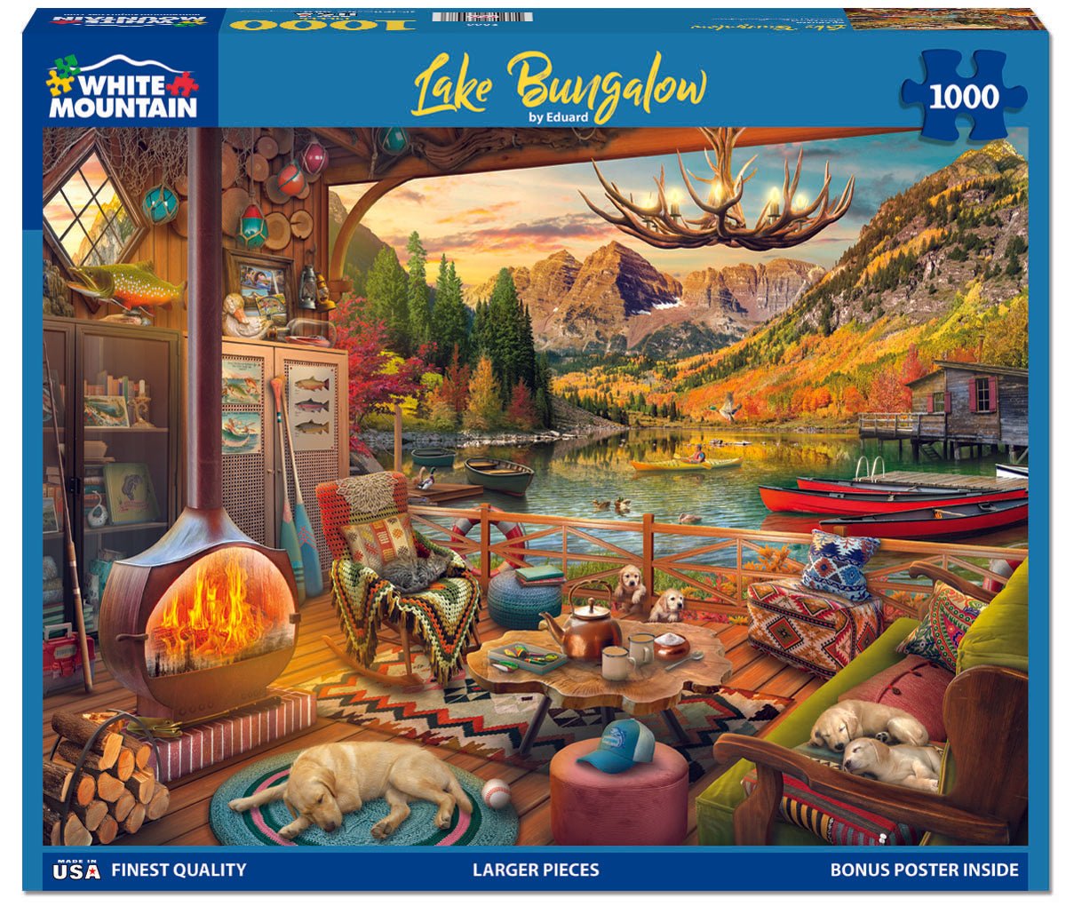 Lake Bungalow (2066pz) - 1000 Piece Jigsaw Puzzle